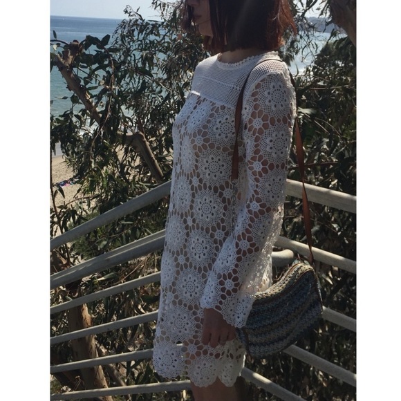 TOPSHOP Crochet Dress UK size 8 - Picture 2 of 3